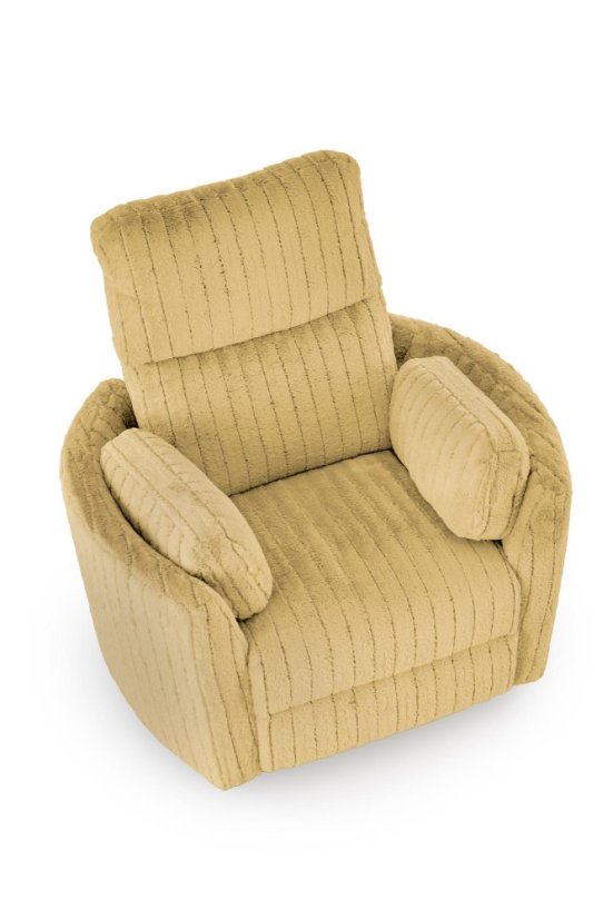 TV křeslo PEGAS s elektrickým polohováním –  horčicová Halmar