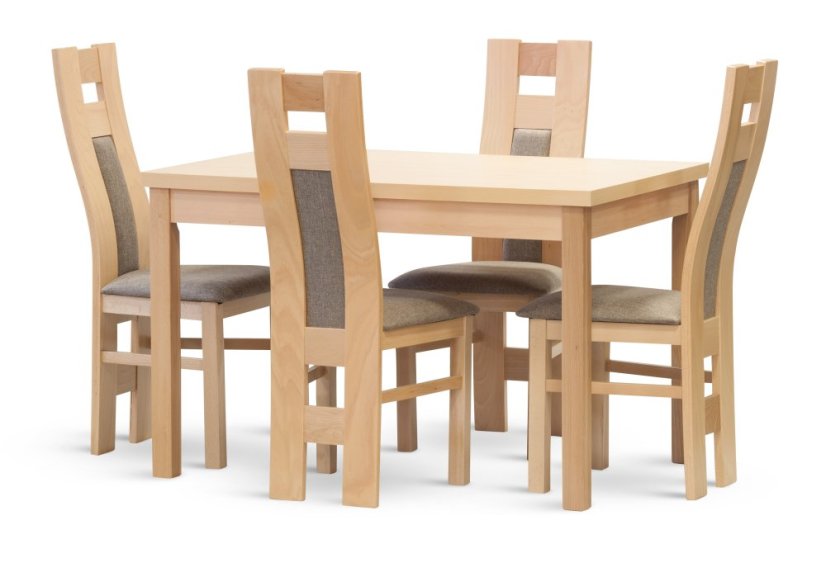 Jídelní stůl UDINE – různé rozměry a barvy, komfortní a pevná konstrukce - Délka stolu: 140, KOSTRA: dub sonoma, Rozklad: 40, Vnitřní délka: 119, Vnitřní výška: 65