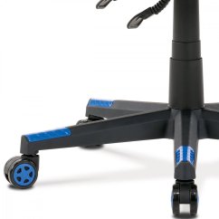 Herná stolička FROGGY – ekokoža, látka, čierna / modrá