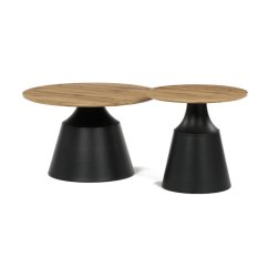 Konferenčný stolík ARID III – MDF dub artisan, čierna konštrukcia Autronic