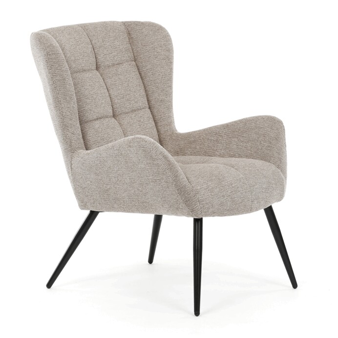 Elegantní hnědé křeslo ušák HUG – Autronic