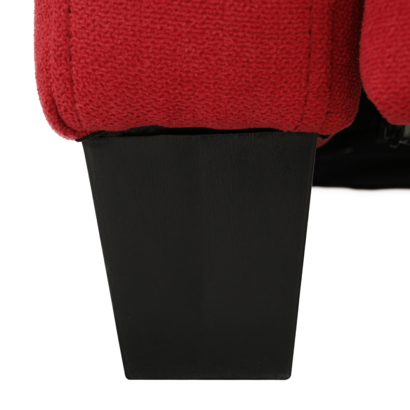 Polohovací relaxační křeslo TURNER — látka, červená Kondela