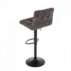 Barová stolička TART — látka, kov, hnedá