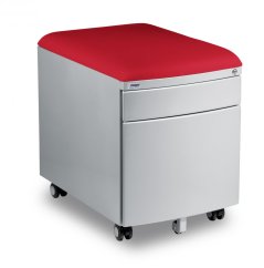 Pojízdný kontejner Mayer 32P8 30 461 — stříbrný, červený aquaclean Mayer