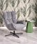 ORINOKO svetlosivé relaxačné kreslo s otočnou funkciou