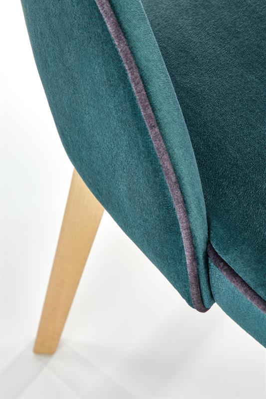 Jedálenské kresielko MARINO - masív buk, látka zelená