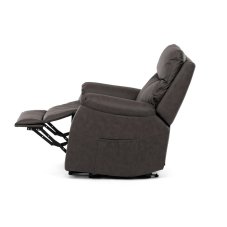 TV polohovací elektrické křeslo RELAXO — 3 motory, látka