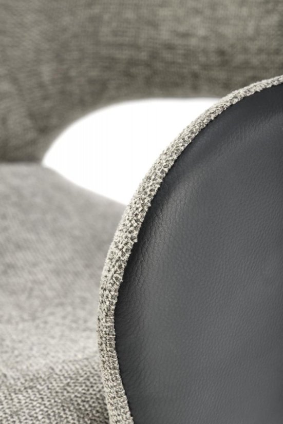 Otočné kreslo MARGE — oceľ, látka, ekokoža