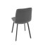 Elegantná jedálenská stolička NOX – sivý zamat, čierny kov Autronic