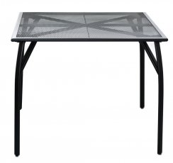 Stůl CORONEL — 90×90 cm, černý kov
