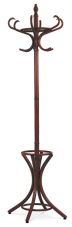 Dřevěný stojanový věšák GIOR — tmavě hnědá Autronic