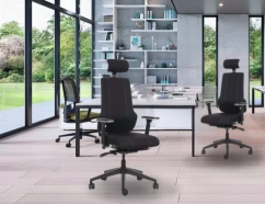 Kancelárska stolička HEALTH, čierna – stolička pre zdravé sedenie MERCURY STAR