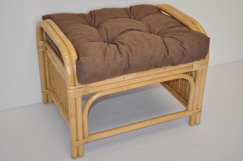 Taburet KARAS — ratan, medová / více barev