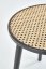 Konferenční stolek JAKARTA –⁠ kov/dřevo, černá/ratan