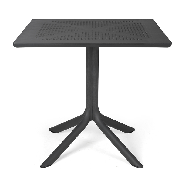 Jídelní plastový stůl CLIP 80 – odolný, více barev Stima