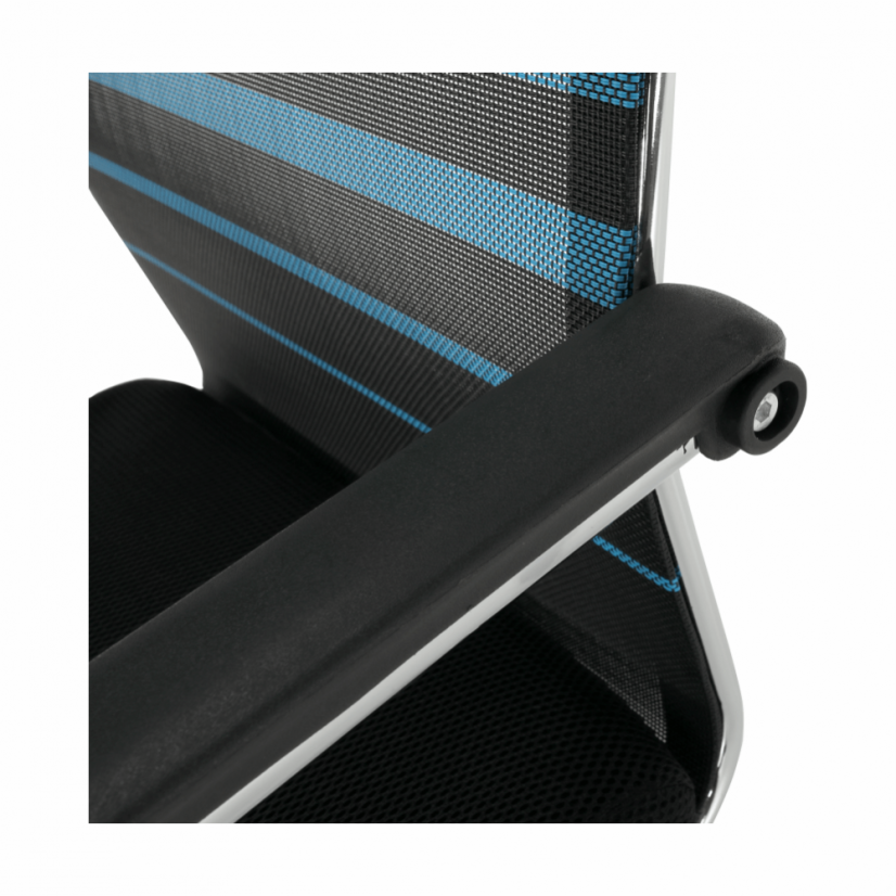 Konferenčná stolička ESIN - sieť/látka, viacfarebná - Farbové varianty ESIN: Hneda/čierna