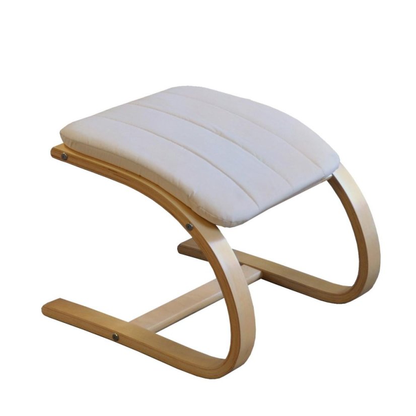 Podnožka ku kreslu ANAFI — masív, viac farieb - Farba poťahu: Hnedý