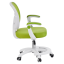 Štýlová otočná stolička TRIXI TYP 2 – zelená/biela, nastaviteľná