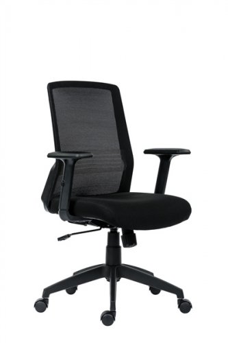 Kancelářská židle na kolečkách Antares NOVELLO –  s područkami, černá nebo šedá