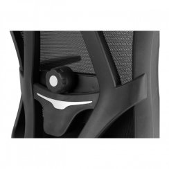 Kancelárska ergonomická stolička AIRY PLUS - sieť, čierna, nosnosť 150 kg
