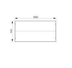Jednací stůl GJ 1600 – rovný, 160 cm, Hobis