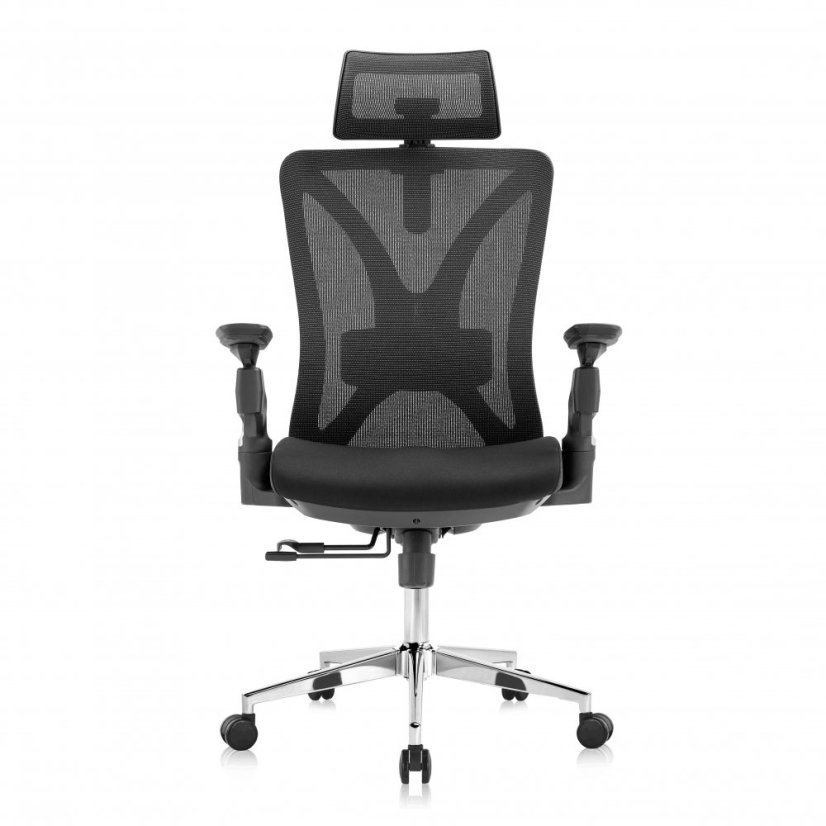 Kancelářská ergonomická židle VERTE X — černá, nosnost 150 kg