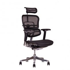 Kancelárska stolička na kolieskach Office Pro SIRIUS Q24 – s podrúčkami aj podhlavníkom, nosnosť 150 kg