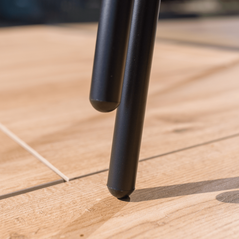 Zahradní židle BERGOLA — kov, plast, černá / bílá Kondela