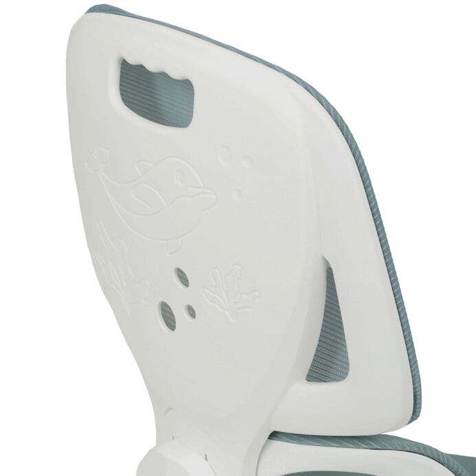 Detská stolička LOLA – s výškovo nastaviteľným svetlozeleným sieťovaným sedadlom Autronic