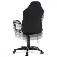 Herní křeslo L611 – látka, šedá / černá / modrá Autronic