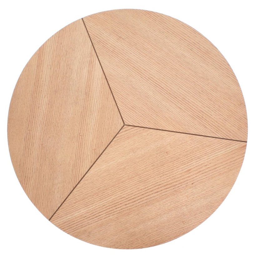 Konferenčný stolík KARIDA — prírodný dub / čierna