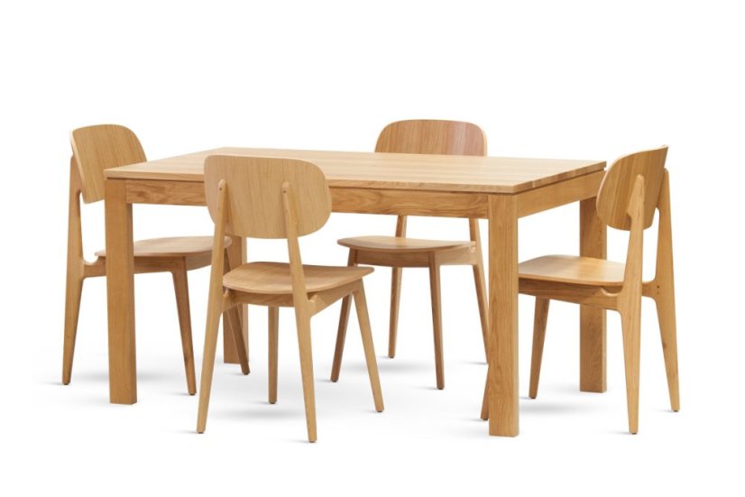 Jídelní židle BUNNY – masivní dub nebo černý lak, moderní design Stima - KOSTRA: černá