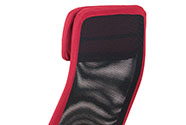 Kancelářská otočná židle PERRY na kolečkách — chrom, látka, více barev - Barevné varianty židle PERRY: Červená