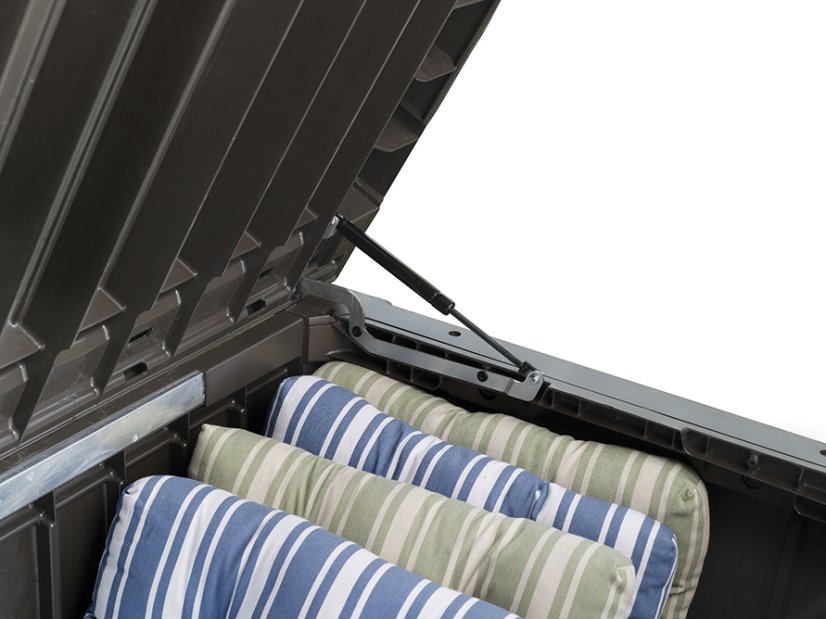 Zahradní box ROCKWOOD box 570L - plast, hnědá, nosnost 220 kg