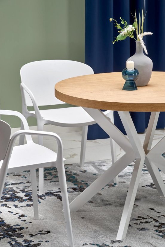 Plastové křesílko MACKENZIE — bílá Halmar