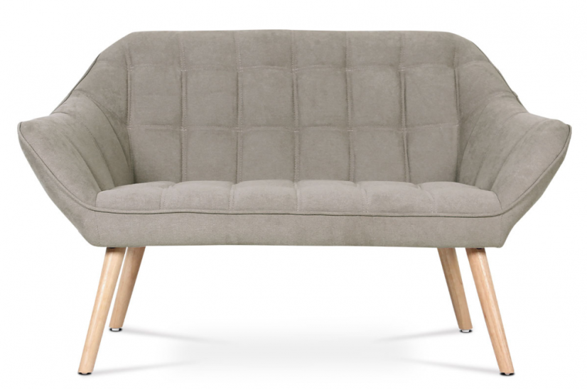 Relaxační sedačka YSTAD — masiv, šedobéžová, nosnost 150 kg Autronic