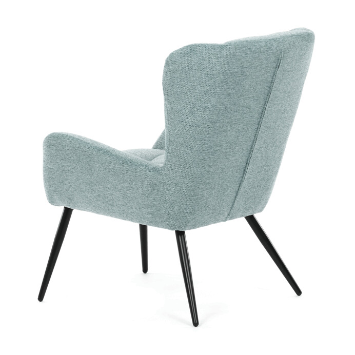 Elegantné modré kreslo ušiak HUG – Autronic