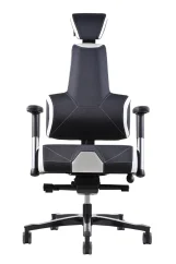 Zdravotní herní židle THERAPIA E+GAMER –⁠ černo-bílá