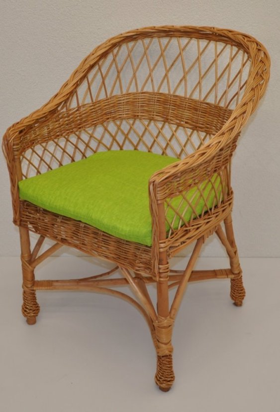 Zahradní křeslo OBIRA — vrba, přírodní / více barev