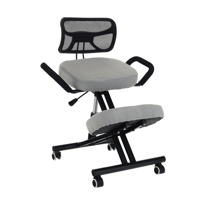 Ergonomická kľakačka RUFUS – Čierna, Látkový poťah