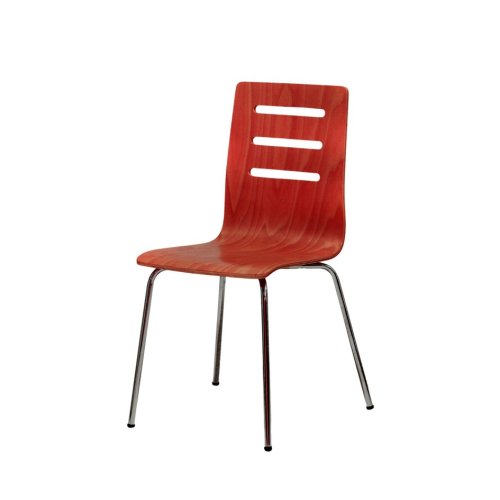 Židle Office Pro TINA – sedák i opěrák z bukové překližky - Moření Office Pro: Třešeň