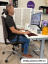Ergonomická kancelářská židle DIVERSE – pro dlouhé sezení 8–12 h, látka, tmavě hnědá