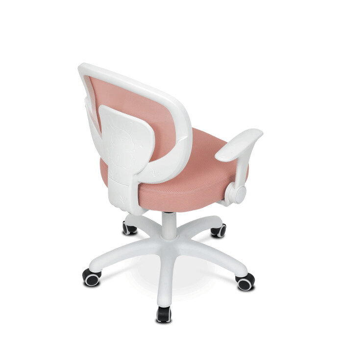 Dětská výškově nastavitelná židle AERO – růžová síťovina Autronic