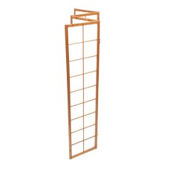 Drevený paraván PARVIO 4 dielny – masív smrek a biela textília