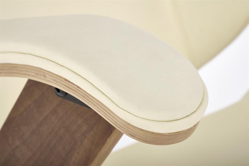 Kancelárske kreslo IGNAZIO – orech, ekokoža béžová