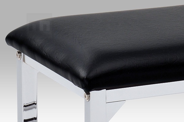 Botník s odkladacími policami - kov, koženka