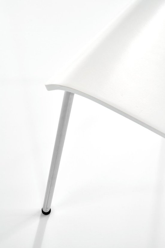 Stolička NIRA - kov, preglejka, biela