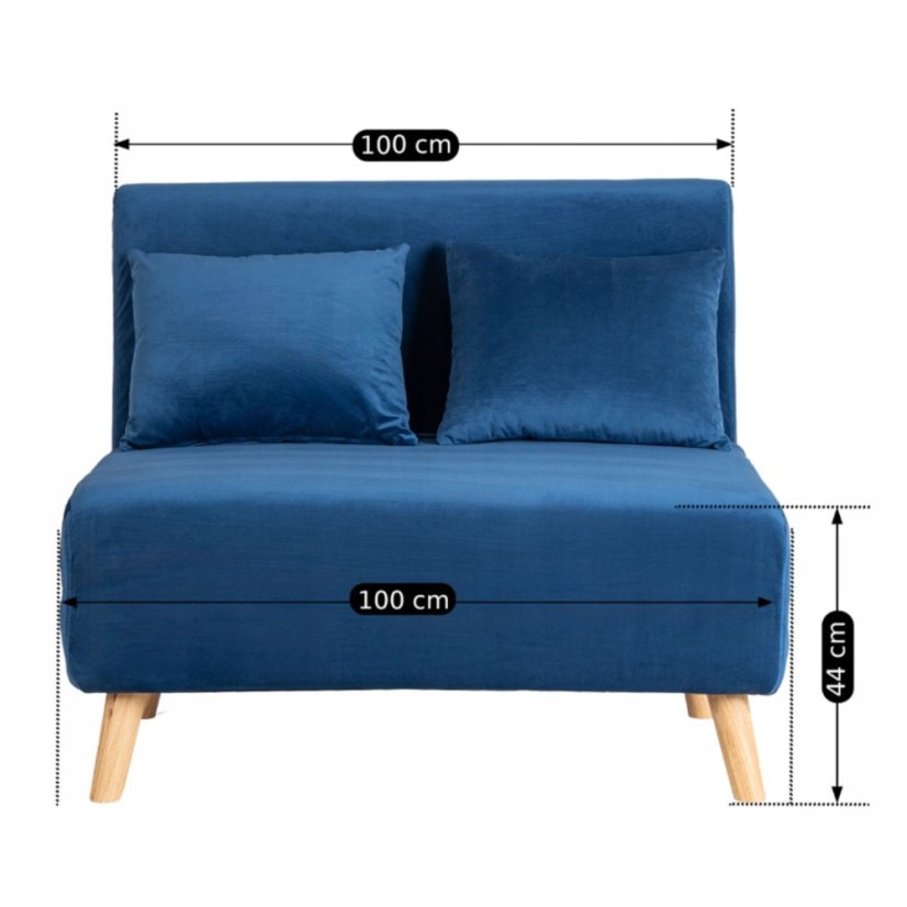 Luxusné Kreslo MARRY 2 v Modrej – Moderný Dizajn a Pohodlie