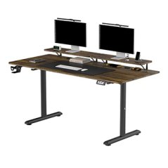 Pracovní stůl HIGHLANDER XXL BROWN s elektrickým nastavením výšky