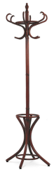 Dřevěný stojanový věšák GIOR — tmavě hnědá Autronic